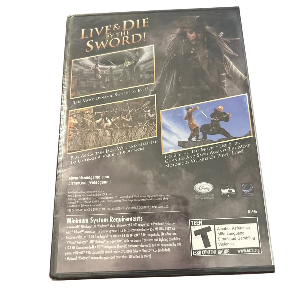 Disney Pirates of the Caribbean At Worlds End PC DVD-ROM Game New Factory Sealed